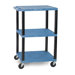 Tuffy 42" 3-Shelf Utility AV Cart