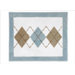 Argyle Blue Cocoa Collection Floor Rug 