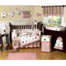 Mod Dots Pink Collection 9pc Crib Bedding Set 