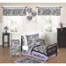 Zebra Purple Collection 5pc Toddler Bedding Set 