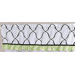 Princess Black, White and Green Collection Window Valance 