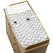 Zig Zag Yellow and Gray Collection Changing Pad Cover 