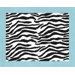 Zebra Turquoise Collection Floor Rug 