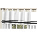 White and Black Hotel Window Valance
