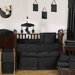 Minky Dot Black Collection 9pc Crib Bedding Set 