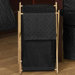Minky Dot Black Collection Laundry Hamper 