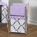 Princess Black, White and Purple Laundry Hamper