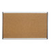 Cubicle Arc Frame Colored Cork Board with Tan with Aluminum Frame