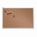 Natural Cork Bulletin Board, 72 x 48, Anodized Aluminum Frame