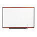 Total Erase Marker Board in White with Cherry Frame