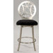 Microfiber Simple Stool with Round Back