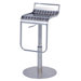 Adjustable Swivel Stool in Silver