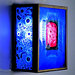 FN3 Wall Sconce with Three Magic Art Glass Panels