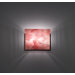 FNWide Wall Sconce with Single Magic Art Glass Panel and Partial Side Diffuser