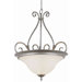 New Century 3 Light Inverted Pendant