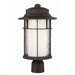 Brand New  Exterior Post Lantern with Double Glass in Rust
