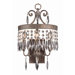   Wall Sconce with Crystal in Dark Bronze/Gold