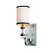Modern Meets Traditional  Wall Sconce in Burshed Nickel