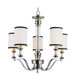 Modern Meets Traditional 5 Light Chandelier