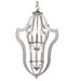 3 Light Lasercut Birdcage Foyer Pendant