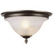 13" 2 Light Flush Mount