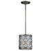 Cartier 1 Light Mini Drum Foyer Pendant