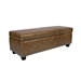 Kent Leather Storage Bench Ottoman