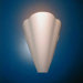 Bella Single Light Wall Sconce with Satin White Glass Diffuser in Aluminum