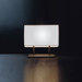 Blissy 11.5" Table Lamp in Metallic Brown Finish with White Shade