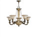 Santos Five Light Traditional Chandelier in Dark English Bronze