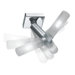 Candle Three Light Flush Mount in Chrome