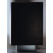 Domino Table Lamp in Metallic Gray with Black Glass