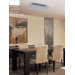 Polifemo Four Light Flush Mount with White Glass
