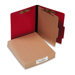 Presstex Classification Folders, Letter, Four-Section, 10/Box