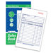 Carbonless Sales Order Book, 3-Part Carbonless, 4-3/16 x 7-3/16, 30 Sheets
