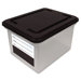 Innovative Storage Designs File Tote Storage Box with Snap-On Lid Closure, Letter/Legal
