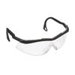 2000 Safety Glasses Wtih Black Frame And Clear Lens With Secure-Grip Temple And Soft Non-Slip Nosepiece