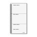 Refill for 70543, Jan-Dec, Weekly, Unruled, 2 Pages per Week, 3-1/4"x6-1/4", White/Cream, 2013