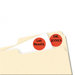 Print/Write Adhesive Removable Labels, 3/4 dia, Red Neon, 1008/Pack                                                          