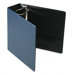 Recycled Leather Grain Vinyl EasyOpen D-Ring Binder, 4in Cap, Navy