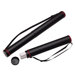 Telescoping Document Tube,w/Strap, Adjustable 43", 3" Dia, Black