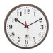 Quartz Slimline Clock, 12-3/4in, Bronze, 1 AA Battery