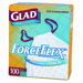 Glad Drawstring ForceFlex Tall Kitchen Bags, 13 gal, .95mil, 24 x 28, White, 100/ctn