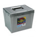 Portable File Storage Box, Letter, Plastic, 13 1/2 X 10 1/4 X 10 7/8