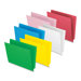 End Tab File Folder,3/4" Exp.,11 pt.,Letter,100 per Box,Red