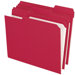Two-Ply Reinforced File Folders, 1/3 Cut Top Tab, Letter, 100/Box