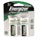 E2 Nimh Rechargeable Batteries, D, 2 Batteries/Pack