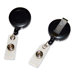 ID Belt Clip, Retractable, 1-1/4"x4-1/2", Black