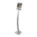 Sign Stands, Holds 8-1/2"x11", 12"x12"x56", Silver