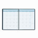 Ruled Monthly Planner with Expense Log, December-January, 6-7/8 x 8-3/4, Black, 2013